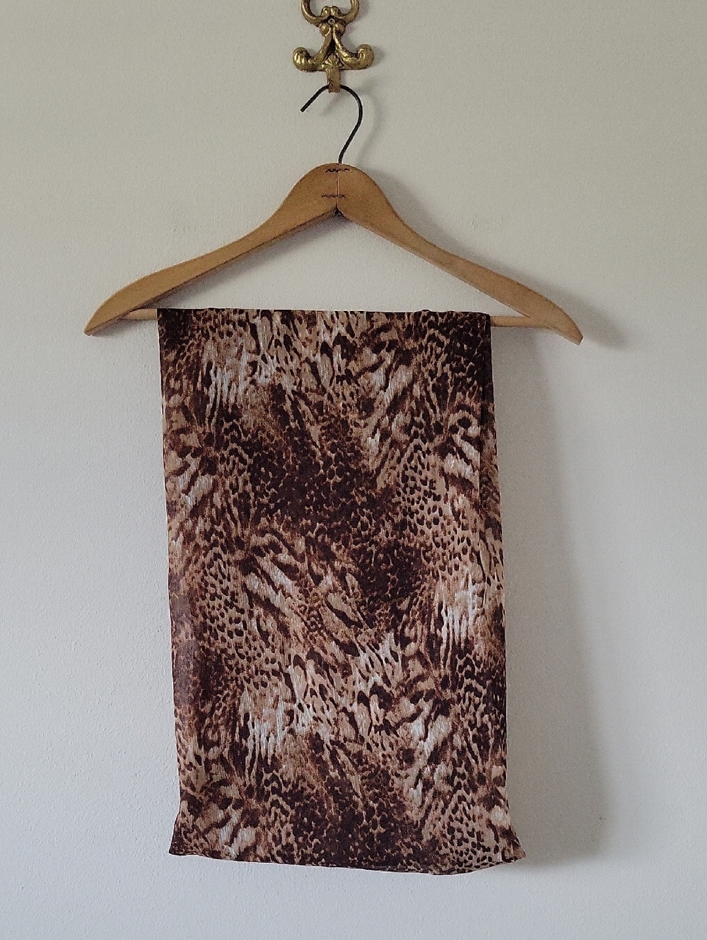 Dennis Basso Sheer Animal Print Scarf